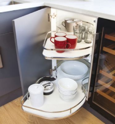 HAFELE CORNER PULL OUT SHELVING UNIT for 1000mm BASE/600mm DOOR R/H, 549.42.360