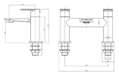 EVO RIPLEY MATT BLACK BATH FILLER TAP, BTAP0604MB EVO RIPLEY MATT BLACK BATH FILLER TAP, BTAP0604MB