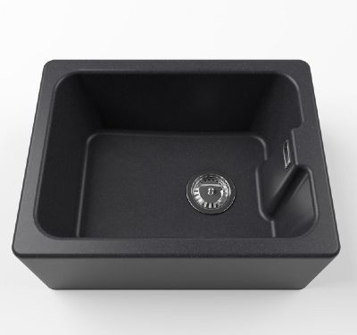 1810 MAYA 595 QUARTZ BELFAST BLACK SINK, MU/595/BEL/BL/1001 1810 MAYA 595 QUARTZ BELFAST BLACK SINK, MU/595/BEL/BL/1001