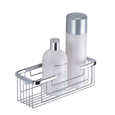 ORIGINS LIVING GEDY CHROME BATHROOM DEEP SHOWER BASKET, 2419-13