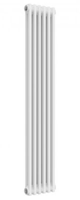 REINA COLONA WHITE 2 COLUMN TRADITIONAL/DESIGNER VERTICAL RADIATOR H1800mm x W290mm, 2/C186