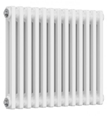 REINA COLONA WHITE 2 COLUMN TRADITIONAL/DESIGNER HORIZONTAL RADIATOR H500mm x W605mm, 2/C513