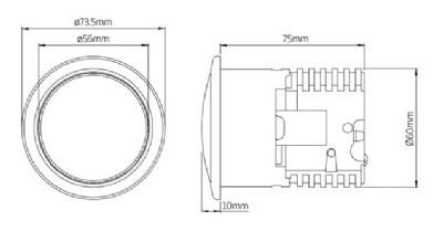 THOMAS DUDLEY CHROME VANTAGE/MINIFLO SINGLE FLUSH 73.5mm ROUND PUSH BUTTON, 327736 (50) *SPECIAL OFFER* THOMAS DUDLEY CHROME VANTAGE/MINIFLO SINGLE FLUSH 73.5mm ROUND PUSH BUTTON, 327736 (50) *SPECIAL OFFER*