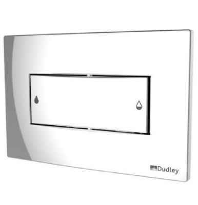 THOMAS DUDLEY CORAL CHROME VANTAGE/MINIFLO DUAL FLUSH 233mm x 152mm x 13mm PUSH PLATE, 326392 *SPECIAL OFFER*