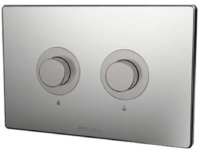 THOMAS DUDLEY REMORA SATIN STAINLESS STEEL VANTAGE/MINIFLO DUAL FLUSH 229mm x 150mm x 10mm VANDAL RESISTANT PUSH PLATE, 327227