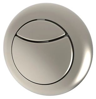 THOMAS DUDLEY DIO BRUSHED NICKEL VANTAGE/MINIFLO DUAL FLUSH 51mm ROUND PUSH BUTTON, 374422 (P2G)