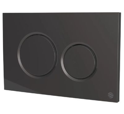 THOMAS DUDLEY DRIFT GUNMETAL VANTAGE/MINIFLO DUAL FLUSH 242mm x 156mm x 12mm PUSH PLATE, 376891