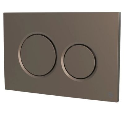 THOMAS DUDLEY DRIFT BRONZE VANTAGE/MINIFLO DUAL FLUSH 242mm x 156mm x 12mm PUSH PLATE, 376892
