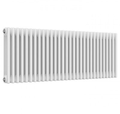 REINA COLONA WHITE 3 COLUMN TRADITIONAL/DESIGNER HORIZONTAL RADIATOR H300mm x W1370mm, 3/C330