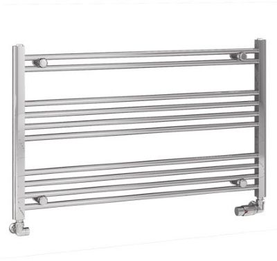 EASTBROOK WENDOVER CHROME FLAT/STRAIGHT LADDER TOWEL WARMER H600mm x W1000mm, 41.0244 (DX)