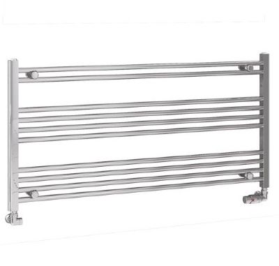 EASTBROOK WENDOVER CHROME FLAT/STRAIGHT LADDER TOWEL WARMER H600mm x W1200mm, 41.0245 (DX)