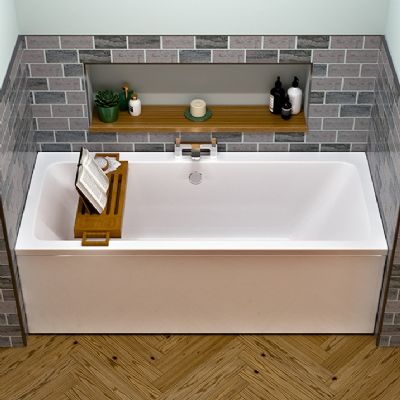 BEAUFORT PORTLAND DOUBLE ENDED WHITE 1700mm x 700mm x 5mm BATH, 42.0035 BEAUFORT PORTLAND DOUBLE ENDED WHITE 1700mm x 700mm x 5mm BATH, 42.0035