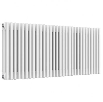 REINA COLONA WHITE 4 COLUMN TRADITIONAL/DESIGNER HORIZONTAL RADIATOR H600mm x W1370mm, 4/C630