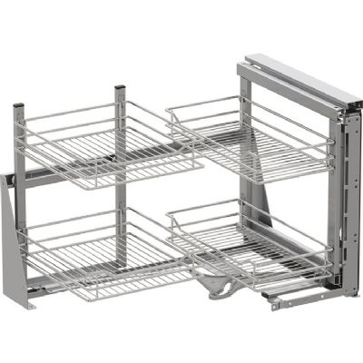 HAFELE VAUTH-SAGEL CLASSIC CHROME LINEAR SOFT CLOSING MAGIC CORNER for 800mm CABINET/400mm DOOR, VS COR FOLD R/H, 548.17.000 HAFELE VAUTH-SAGEL CLASSIC CHROME LINEAR SOFT CLOSING MAGIC CORNER for 800mm CABINET/400mm DOOR, VS COR FOLD R/H, 548.17.000