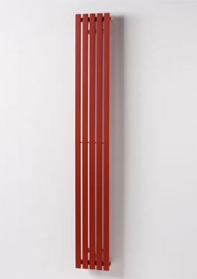 ULTRAHEAT LINEAR O RED H1800mm x W252mm BATHROOM CONTEMPORARY VERTICAL PANEL RADIATOR, 5L18R