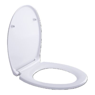 TAILORED OMNI WHITE STANDARD ROUND SHAPED SOFT CLOSE TOP/BOTTOM FIX TOILET SEAT, 6101