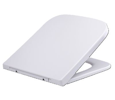 TAILORED T20 WHITE SQUARE SHAPED SOFT CLOSE TOP/BOTTOM FIX TOILET SEAT, 6103