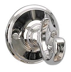 MILLER STOCKHOLM CHROME BATHROOM SINGLE ROBE HOOK, 611C