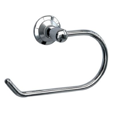MILLER METRO SATIN CHROME & CHROME BATHROOM TOILET ROLL HOLDER, 6310C-S