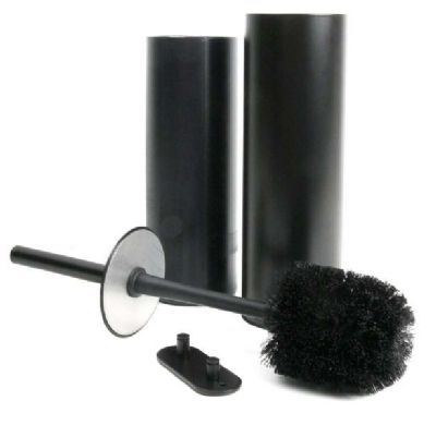 MILLER CLASSIC MATT BLACK BATHROOM FREE STANDING or WALL HUNG TOILET BRUSH SET, 648B MILLER CLASSIC MATT BLACK BATHROOM FREE STANDING or WALL HUNG TOILET BRUSH SET, 648B