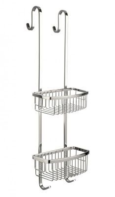 MILLER CLASSIC CHROME BATHROOM 2 TIER SHOWER CADDY, 663C *SPECIAL OFFER*