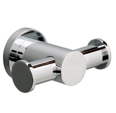 MILLER MONTANA CHROME BATHROOM DOUBLE ROBE HOOK, 6723C