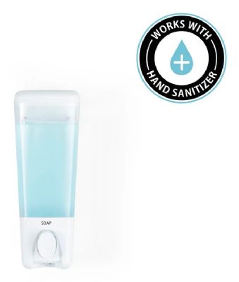 BETTER LIVING PRODUCTS CLEAR CHOICE WHITE SINGLE SOAP DISPENSER 1, 72150 BETTER LIVING PRODUCTS CLEAR CHOICE WHITE SINGLE SOAP DISPENSER 1, 72150