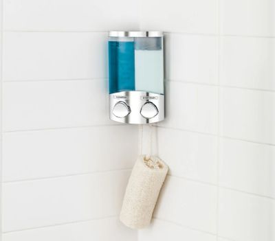 BETTER LIVING PRODUCTS DUO CHROME WALL/CORNER DOUBLE DISPENSER, 76244 BETTER LIVING PRODUCTS DUO CHROME WALL/CORNER DOUBLE DISPENSER, 76244