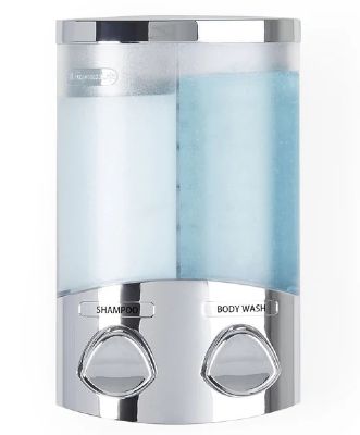 BETTER LIVING PRODUCTS DUO CHROME WALL/CORNER DOUBLE DISPENSER, 76244 BETTER LIVING PRODUCTS DUO CHROME WALL/CORNER DOUBLE DISPENSER, 76244