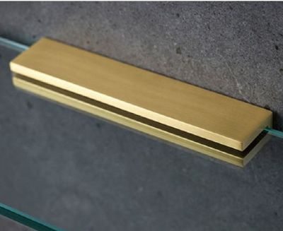 MILLER CLASSIC BRUSHED BRASS BATHROOM 60cm STRAIGHT CLEAR GLASS SHELF, 810260/8102MP1 MILLER CLASSIC BRUSHED BRASS BATHROOM 60cm STRAIGHT CLEAR GLASS SHELF, 810260/8102MP1