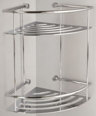 MILLER CLASSIC CHROME BATHROOM 2 TIER CORNER SHOWER SHELF, 863C *SPECIAL OFFER* MILLER CLASSIC CHROME BATHROOM 2 TIER CORNER SHOWER SHELF, 863C *SPECIAL OFFER*