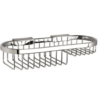 MILLER CLASSIC CHROME BATHROOM OVAL BASKET, 867C