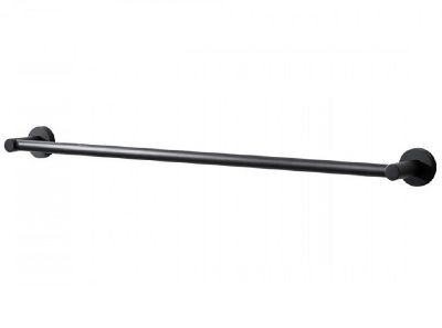 MILLER BOND MATT BLACK BATHROOM SINGLE TOWEL RAIL, 8706B (P2G)