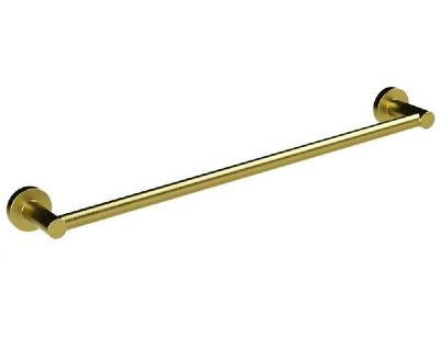 MILLER BOND BRUSHED BRASS BATHROOM SINGLE TOWEL RAIL, 8706MP1 (P2G)