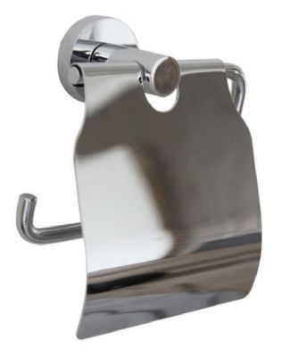  MILLER BOND CHROME BATHROOM TOILET ROLL HOLDER with LID, 8707C *SPECIAL OFFER*