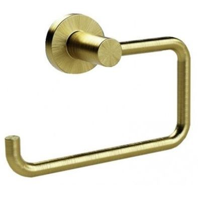 MILLER BOND BRUSHED BRASS BATHROOM TOILET ROLL HOLDER, 8710MP1 (P2G)