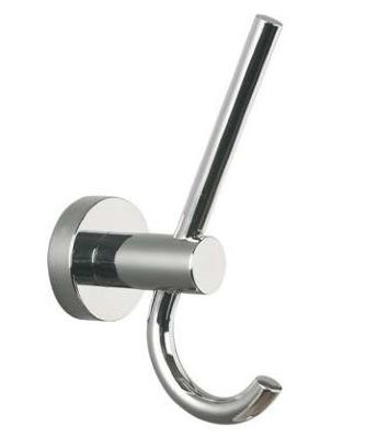 MILLER BOND CHROME BATHROOM DOUBLE ROBE HOOK, 8712C (P2G)