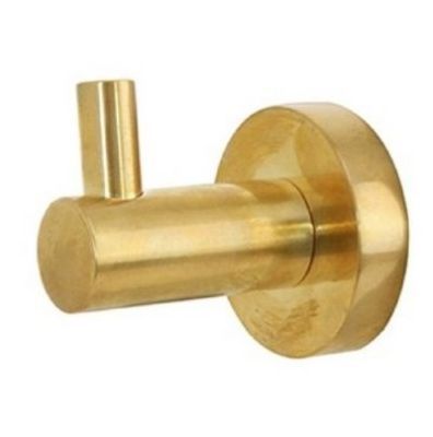   MILLER BOND POLISHED UNTREATED BRASS BATHROOM SINGLE ROBE HOOK, 8722MP **SPECIAL OFFER**