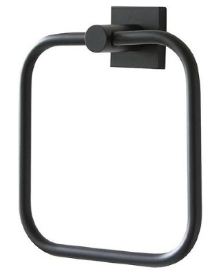 MILLER ATLANTA MATT BLACK BATHROOM TOWEL RING, 8805B (P2G)