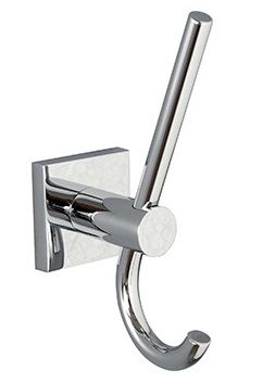 MILLER ATLANTA CHROME BATHROOM DOUBLE ROBE HOOK, 8812C (P2G)