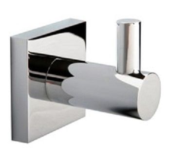 MILLER ATLANTA CHROME BATHROOM SINGLE ROBE HOOK, 8822C (P2G)