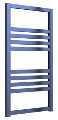 REINA BOLCA BLUE SATIN ALUMINIUM DESIGNER TOWEL WARMER H870mm x W485mm, A-BLC0875B *SPECIAL OFFER*