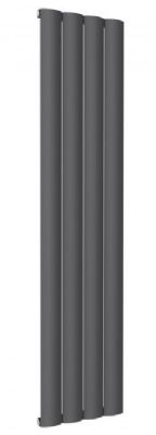 REINA BELVA ANTHRACITE TEXTURE SINGLE PANEL ALUMINIUM VERTICAL DESIGNER RADIATOR H1800 x W412, A-BLV180041SA *SPECIAL OFFER*