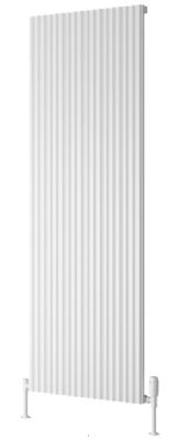 REINA DELIA WHITE TEXTURE ALUMINIUM VERTICAL DESIGNER RADIATOR H1800 x W600, A-DLA18060W *SPECIAL OFFER*