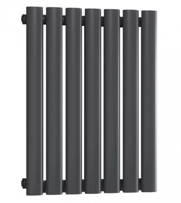  REINA NEVAL ANTHRACITE TEXTURE ALUMINIUM SINGLE PANEL HORIZONTAL DESIGNER RADIATOR H600 x W404, A-NVL06040SA *SPECIAL OFFER*