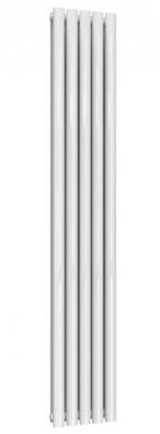 REINA NEVAL WHITE TEXTURE ALUMINIUM DOUBLE PANEL VERTICAL DESIGNER RADIATOR H1800 x W286, A-NVL18028DW *SPECIAL OFFER*