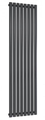  REINA NEVAL ANTHRACITE TEXTURE ALUMINIUM SINGLE PANEL VERTICAL DESIGNER RADIATOR H1800 x W463, A-NVL18046SA *SPECIAL OFFER*