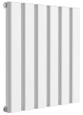 REINA VICARI WHITE TEXTURE ALUMINIUM SINGLE HORIZONTAL DESIGNER RADIATOR H600 x W600, A-VCR060060SW *SPECIAL OFFER*
