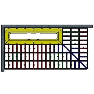 IMPEY AQUA-GRADE 800mm LINEAR DRAIN SYSTEM - TWO WALLS - TWO FALLS 1500mm x 750mm for TILED FLOORS, AG80L15075/2F