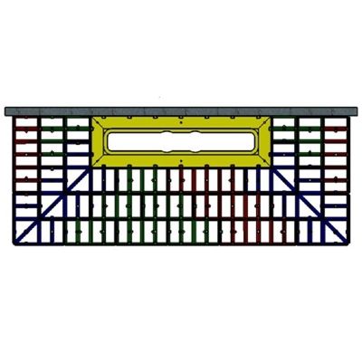 IMPEY AQUA-GRADE 800mm LINEAR DRAIN SYSTEM - ONE WALL - THREE FALLS 1950mm x 750mm for TILED FLOORS, AG80L19575/3F